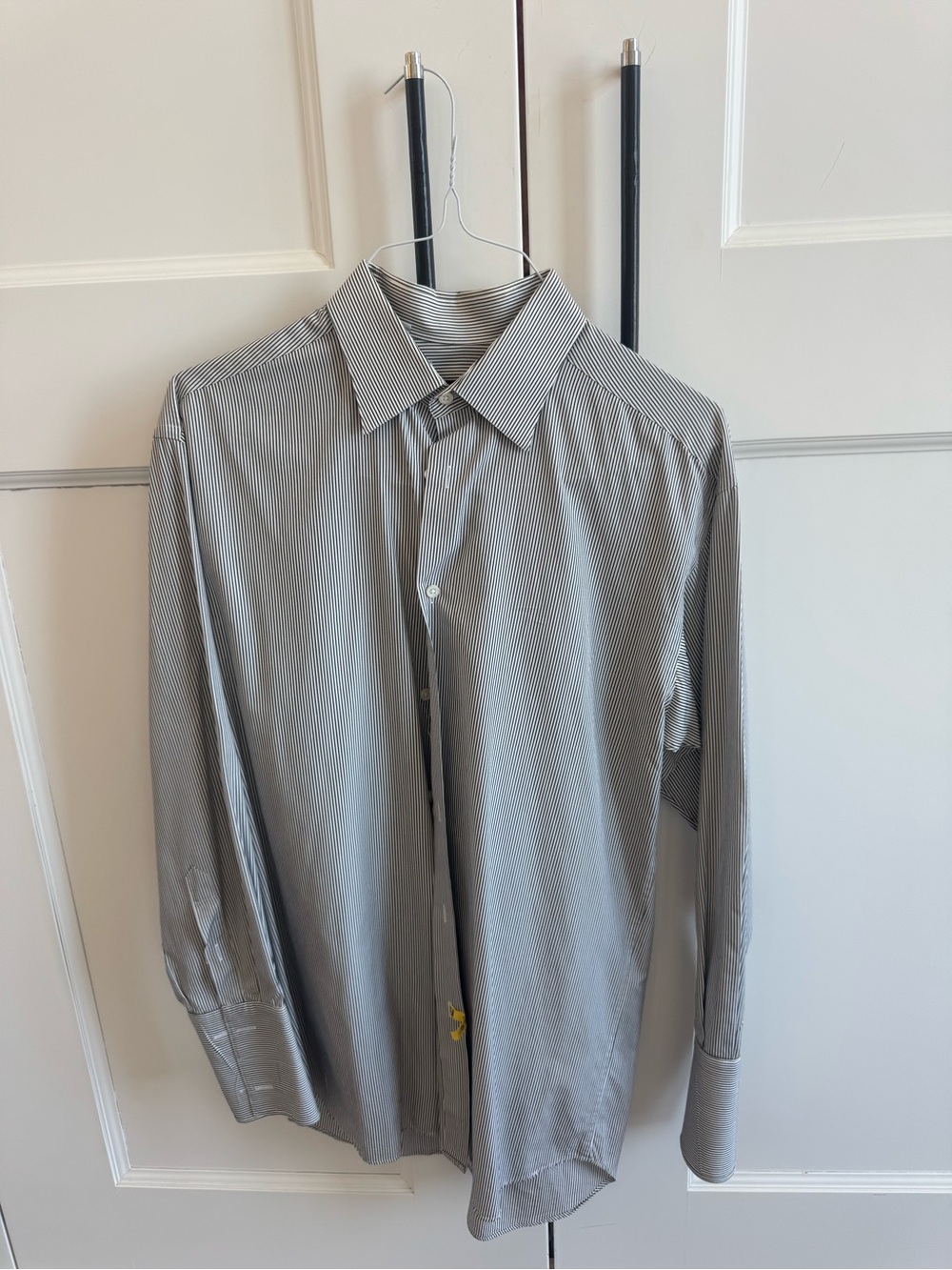 Men's Micro-Stripe Dress Shirt - Tailored Point Collar